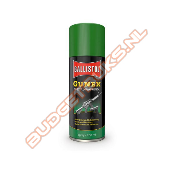 Ballistol Gunex Speciaal Wapenolie Spuitbus 200 ml.