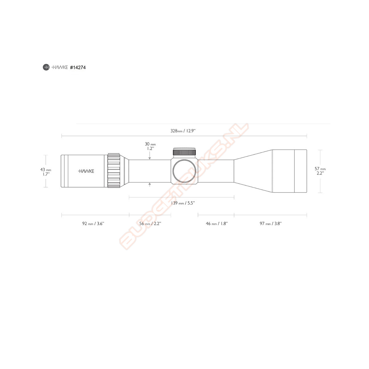 Hawke Richtkijker Vantage 30 WA 2.5-10x50 14274
