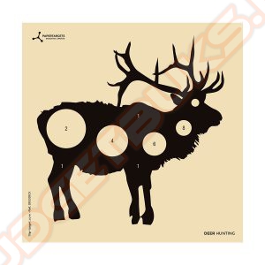 Schietkaarten Flip Target Deer Hunting 14x14 cm