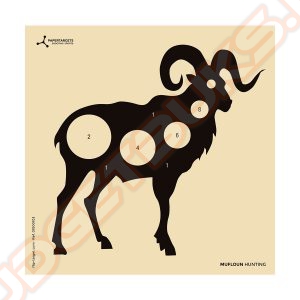 Schietkaarten Flip Target Mouflon Hunting 14x14 cm