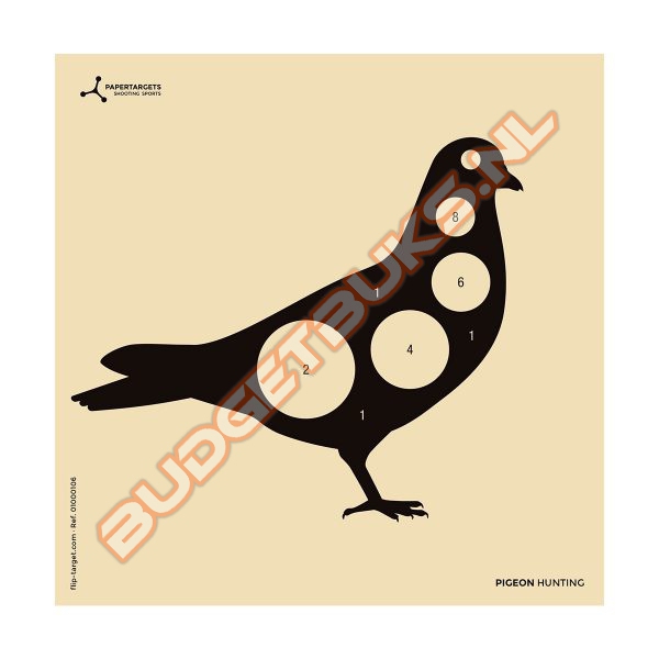Schietkaarten Flip Target Pigeon Hunting 14x14 cm