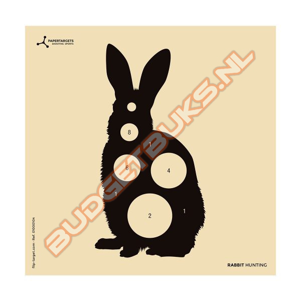 Schietkaarten Flip Target Rabbit Hunting 14x14 cm