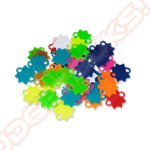 Schietsterren Gekleurd Plastic, 500 Stuks